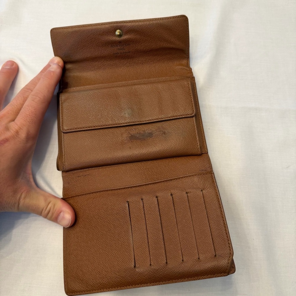 Louis Vuitton Monogram Porte Monnaie Billets Viennois‎ Wallet Coin Purse Vintage - Picture 5 of 10